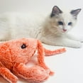 thumbnail image 4 of USB Charging Electric Charging Simulation Dancing Moving Floppy Lobster Cats Toy Tooth Cleaner Plush Cat Toy, 4 of 16