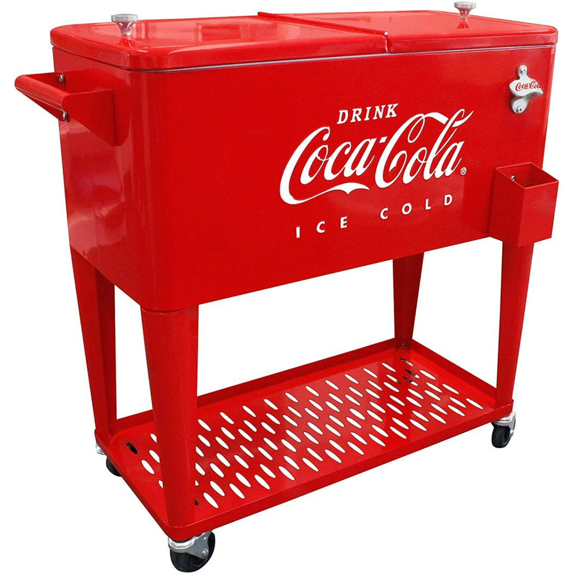 Leigh Country Coca-Cola 80 Qt Vanilla Embossed Rolling Chest Cooler CP  98131 - The Home Depot