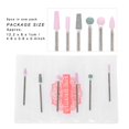 thumbnail image 1 of 6pcs/pack Mèches à Ongles Ensemble Acier Inoxydable Nail Art Tête de Meulage Accessoires Manucure 5 Types, 1 of 8