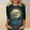 Black women plus size holiday tops a1, variant on Women Plus Size Holiday Gothic Graphic Pullover Tops Round Neck 3/4 Sleeve Casual Tunic Blouse for Autumn, Beige 4XL