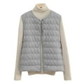 thumbnail image 4 of Womens Coats Lightweight Down Jacket Sleeveless V-neck Winter Puffy Jackets,Coats for Women Gray M, 4 of 6