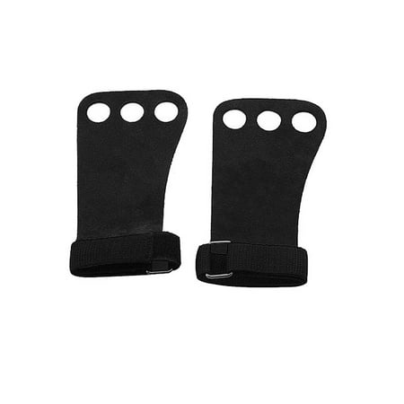 Pair Leather Gymnastics Hand Grips Glove Pull up Weight Lifting Kettlebells CrossFit Training for Grip Size