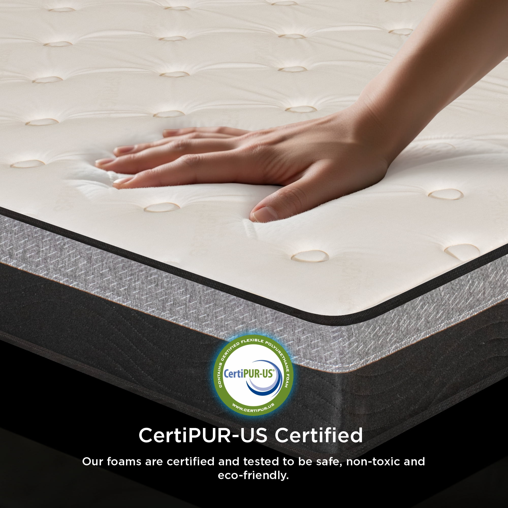 Springfit 8" Tight Top Innerspring Mattress in a Box, Bonnell Coil, CertiPUR-US®, Full