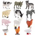 thumbnail image 4 of 12Pcs/Set Cartoon Animal Farm Poultry Landscape Mini Ornament Garden Decoration, 4 of 6
