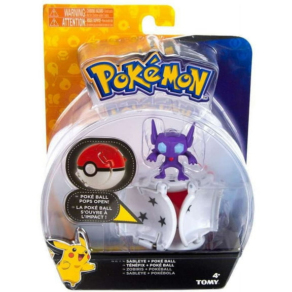Pokemon Throw 'n' Pop Pokeball Sableye & Poke Ball Figure Set