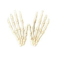 thumbnail image 4 of Herrnalise 1 Pair Halloween Skeleton Hands Plastic Hand,Skull Claw Skeleton Model Scary Bone Hands for Halloween Decoration Horror Prank Cosplay Party Haunted House Terror Props Supplies, 4 of 8