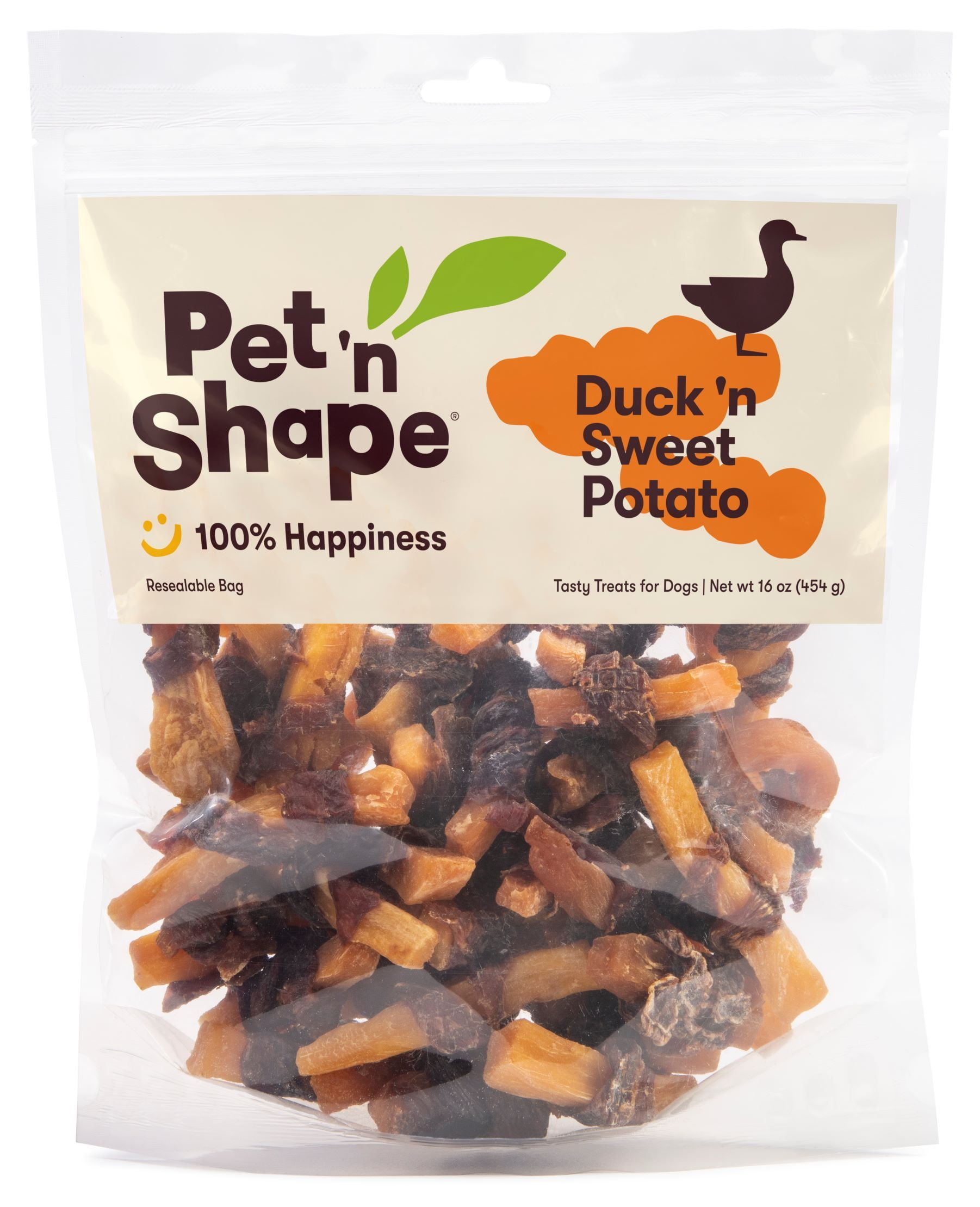 Pet 'n Shape Sweet Potato Chews - Duck Wrapped Sweet Potato Dog Treats - 16 Ounce