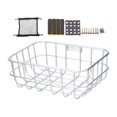 thumbnail image 1 of S SERENABLE Bicycle Front Cargo Rack Carrier Sturdy Accessories Versatile Bicycle Basket Silver Style B, 1 of 9