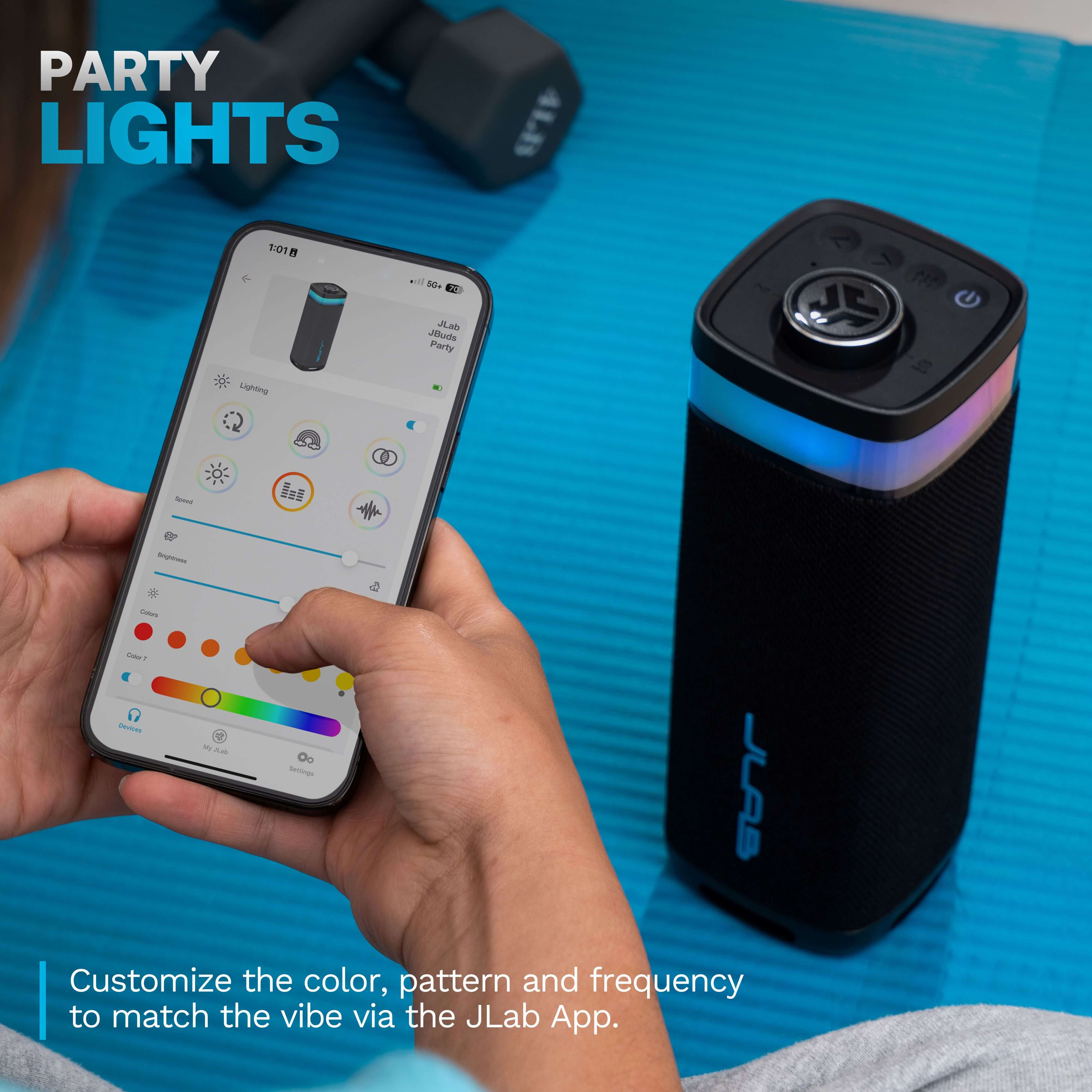 JLab JBuds Party Portable Bluetooth Speaker, Black photo 4