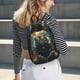thumbnail image 5 of Balery Forest Meditating Tiger Mochila Clásica Impresa Básica para Viaje, Mochila Escolar Resistente al Agua, Mochila de Lona con Correas Ajustables-Small, 5 of 5