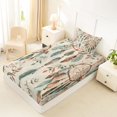 thumbnail image 4 of Homewish Vintage Bohemian Dreamcatcher Twin Sheets,Green Feathers Bedding,3 Pieces,1 Fitted Sheet and 1 Pillowcase, 4 of 6