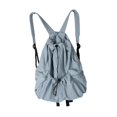 thumbnail image 3 of Bolsa de gimnasia de moda portátil de mochila casual de mochila para adultos caminando para acampar Azul, 3 of 8