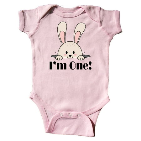 

Inktastic First Birthday Baby Bunny 1 Year Old Gift Baby Boy or Baby Girl Bodysuit
