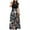 Gris, variante sur Cameland Robe Longue Décontractée de Plage pour Femme à Imprimé Floral Coloré Teinture sur Nœuds