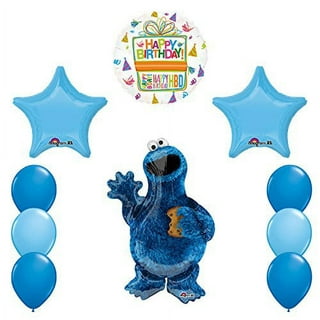Mayflower Cookie Monster 3rd Birthday Party Supplies 11 pc Balloon Bouquet  Decorations • Price »