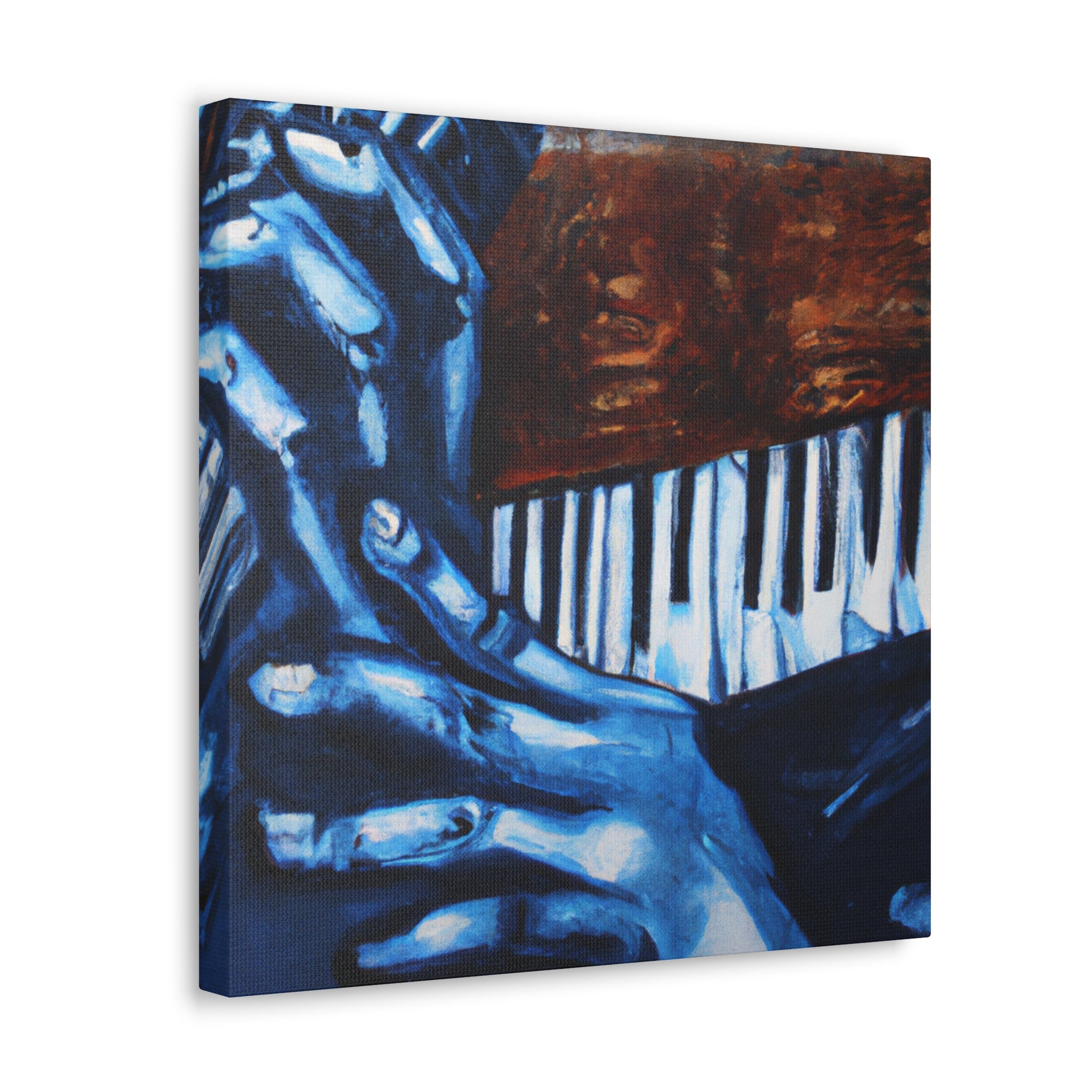 "Harmonica Blues Mural" - Canvas