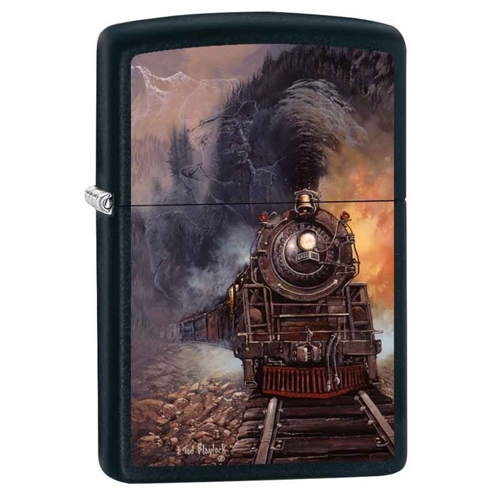 Zippo Windproof Lighter - Tree Of Peace Black Matte Design, Refillable, Made In USA