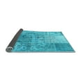 thumbnail image 2 of Ahgly Company Indoor Rectangle Patchwork Light Blue Transitional Area Rugs, 8' x 12', 2 of 4
