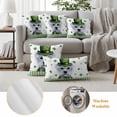 thumbnail image 6 of St. Patrick's Day Outdoor Waterproof Pillow Covers, Cute Puppy Shamrock Hat Dog Green Plaid Decorative Rectangle Throw Pillowcase Sofa Cushion Sham for Patio/Couch/Chair, 20"x12" 2 Pack, 6 of 8
