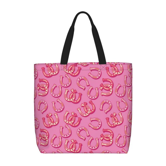 Fotbe Cute Cowgirl Bolsa Tote con Estampado para Mujer, Bolsos con Cremallera, Bolsa de Hombro Casual de Gran Capacidad con Bolsillos Internos