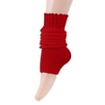 thumbnail image 2 of Resicozy Womens Leg Warmers Ribbed Knit Long Socks Leg Warmer Y2k Long Socks for Party Yoga Sports Fashion Accessories Red, 2 of 4