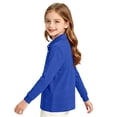 thumbnail image 3 of Abcomgle Uniform Shirts for Girls 6 To 7 Long Sleeve Pique Polo Shirt with Collar Button Down Girls Uniform Shirts Moisture-Wicking Lightweight Girls Pullover, 3 of 7