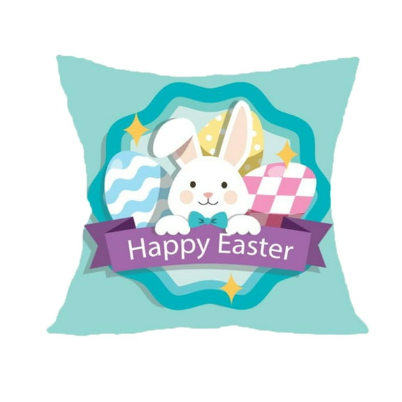 Wovilon Pillows Throw Pillows Easter Pillowcase Decorative Pillow Case Creative Pillow Case