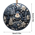 thumbnail image 6 of OAVQHLG3B Christmas Ornaments Snowman Acrylic Navy Blue, 6 of 7