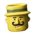 thumbnail image 4 of Maceta pequeña de cerámica con diseño de dibujos animados, ideal como regalo de inauguración de la casa. Hombre Amarillo, 4 of 8
