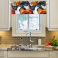 thumbnail image 2 of Yayeee Kitchen Valance Rod Pocket 54" x 18" Living Room Window Curtain, Abstract Wavy, 2 of 6