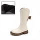 thumbnail image 4 of Zapatos niñas,Botas niñas,Bota de montar con cremallera de invierno tamaño de cuero falso 13.5 niñas, 4 of 5