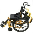 thumbnail image 6 of Smilez Pediatric Wheelchair Yellow 14" Seat Width, All Accessories Included, 6 of 14