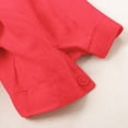 thumbnail image 5 of Ounisa Womens Short Sleeve T Shirts V Neck Cotton Linen Embroidery Retro Loose Fit Floral Stitch Versatile Spring Summer Tops M-4XL, 5 of 5