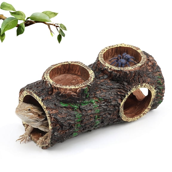 Threns Reptile Hides and Caves  Leopard Gecko Tank Accessories, Natural Dome Reptile Cave & Shelter, Gecko Tank Accessories & Hermit Crab Shelter, Hamster Cage Accessories