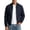 Dark Blue, variant on Bomber Jackets for Men Mock Neck Zip-Up Waterproof Windbreaker Jackets Casual Formal Business Golf Spring Fall Winter Coats Green M