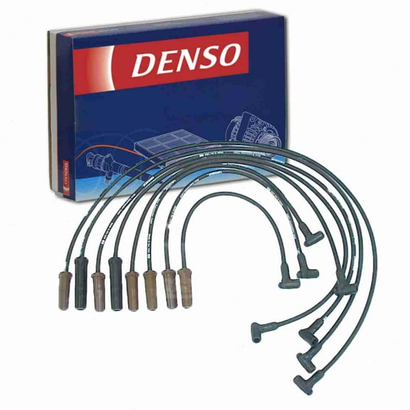 DENSO Spark Plug Wire Set compatible with Cadillac DeVille 4.5L 4.9L V8 1989-1995