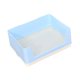 thumbnail image 3 of Caja de arena, caja de inodoro de esquina con rejilla para mascotas, bandeja de arena para animales pequeños para hurones, conejos, chinchillas azul, 3 of 9