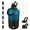 Blue & Black, variant on BJPKPK Half Gallon Insulated Water Bottles with Straw Lid,64oz Large Water Bottle,Stainless Steel Water Bottles with 3 Lids and Paracord Handle, Water Bottle for Hot & Cold Liquid, Gray