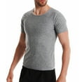 thumbnail image 5 of Xmarks Men's Sauna Shirt Short Sleeve Heat Trapping Pullover Sweat Enhancing T Shirt Sauna Suit Shirt Compression Shirt Shapewear Top for Gym Fitness M-3XL, 5 of 7