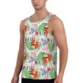 thumbnail image 2 of Gaeub Mushroom and Frogs Men's Athletic Tank Top, Workout Sleeveless Shirts, Running Tank Tops for Gym, Running, Training - 4X-Large, 2 of 9