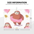 thumbnail image 2 of Fotbe Sloth with Donuts1 Alfombrilla de Secado para Cocina con Estampado, 18x24 Pulgadas, 2 of 7