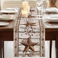 thumbnail image 3 of Table Runners 70 Inches Long Dress Scarves, Texas Star Grey Wooden Farmhouse Coffee/Dining/Kitchen Table Decor, Holiday Table Runner, Farmhouse Berry Countryside 13x70 Inch, 3 of 9