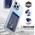 thumbnail image 2 of Protective Phone Case for iPhone 13 Wallet Case Card Holder Slot Clear Flexible TPU Skin Cover for Apple iPhone 13 Pro Max, 2 of 7