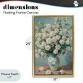 thumbnail image 4 of Stupell Industries Cottage Lush Bouquet of White Roses Gold Floating Frame Canvas Art, 17 x 25, by Petals Prints Design, 4 of 8