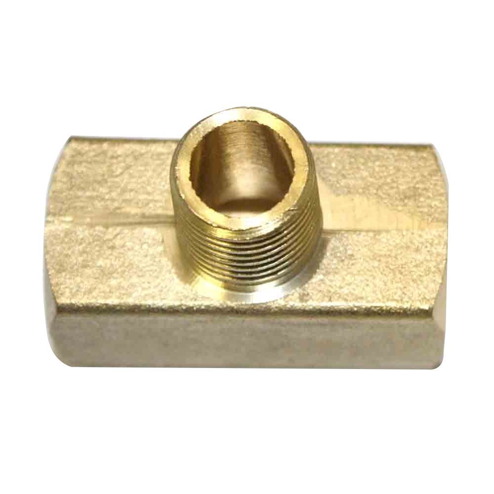 FP44TB Brass Branch Tee Fitting 1/4 Inch NPT Female, Shape Branch Tee