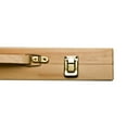 thumbnail image 4 of Sterling Games 15" Wooden Folding Chess Travel Set with Brass Locks and Felted Interior Storage with Piece Holders, 4 of 12