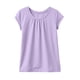 thumbnail image 5 of Camiseta Plegada de Color Sólido Estilo de Vestido de Verano de Manga Corta para Niños con Cuello Redondo Y Detalle Encofrado, Punto Suave Transpirable para Niños Primavera Y Uso Diario, 5 of 7