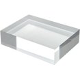 thumbnail image 2 of CiaoHER 2in Thickness Solid Acrylic Cube Display Block Clear Polished Pedestal Stand Riser Solid Base 2" x 6" x 8", 1 Pack, 2 of 7