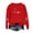Red G, variant on Enjoytime Valentine's Day Women's Sweatshirts Cute Heart Printed Crewneck Long Sleeve Tops Casual Loose Plus Size Blouse Red XXXL