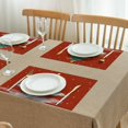 thumbnail image 4 of Merry Christmas Winter Xmas Tree 4 Pc Set-Placemats Set Anti-slip Dining Table Mats 12 X 18 Inch Holiday Fashions Dining Table Place Mats for Kitchen Dining Table,Kitchen Table Mats, 4 of 5